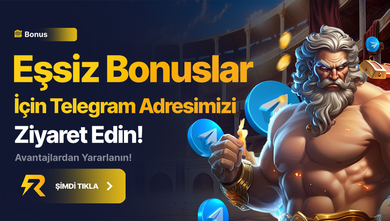 Risebet Telegram Eşsiz Bonuslar GIF