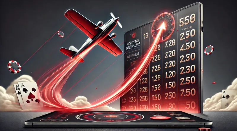 Aviator casino oyununu temsil eden, dinamik bir uçak grafiği ve yükselen çarpan sisteminin yer aldığı yüksek çözünürlüklü dijital tasarım