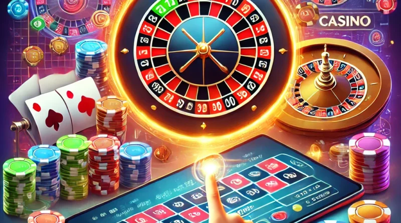 Online casino oyunları, dijital.